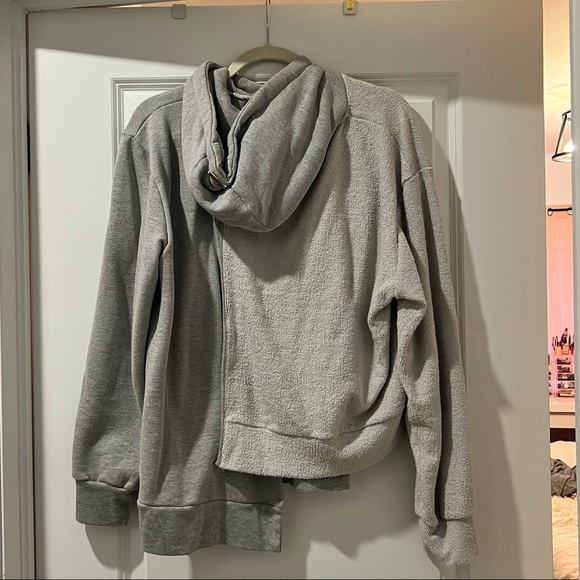 Asymmetric Grey Hoodie - Picture 5 of 7
